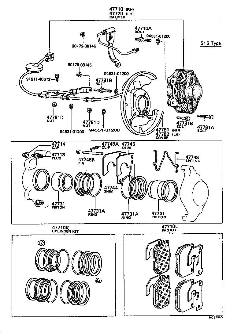 04465-22170 PAD KIT, DISC BRAKE, FRONT product image