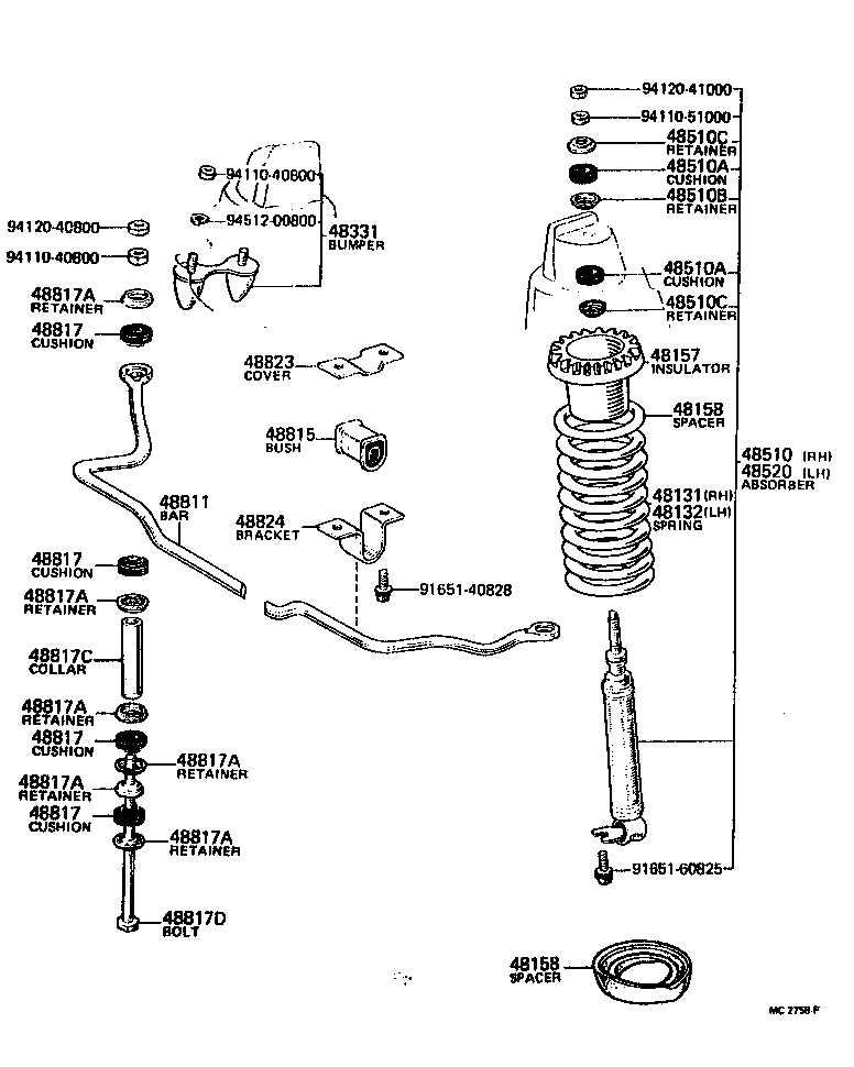 48131-20370 SPRING, FRONT COIL, RH product image