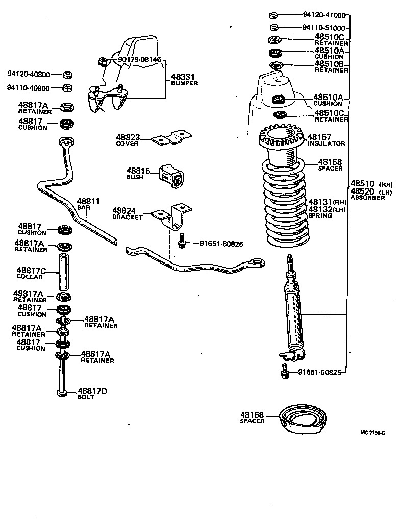 48157-20020 INSULATOR, FRONT COIL SPRING, UPPER product image