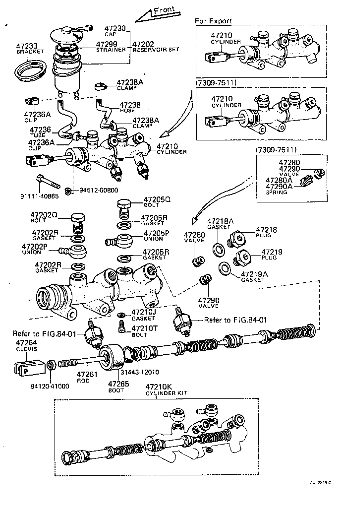 47547-30020 PLUG, BLEEDER(FOR BRAKE MASTER CYLINDER) product image