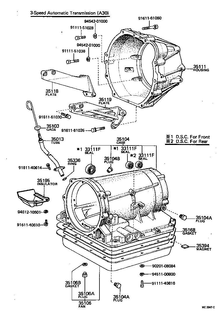 35104-30035 CASE SUB-ASSY, AUTOMATIC TRANSMISSION product image
