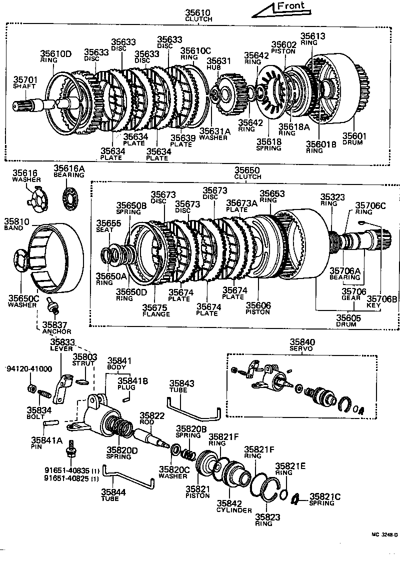 35634-22010 PLATE, FRONT CLUTCH product image