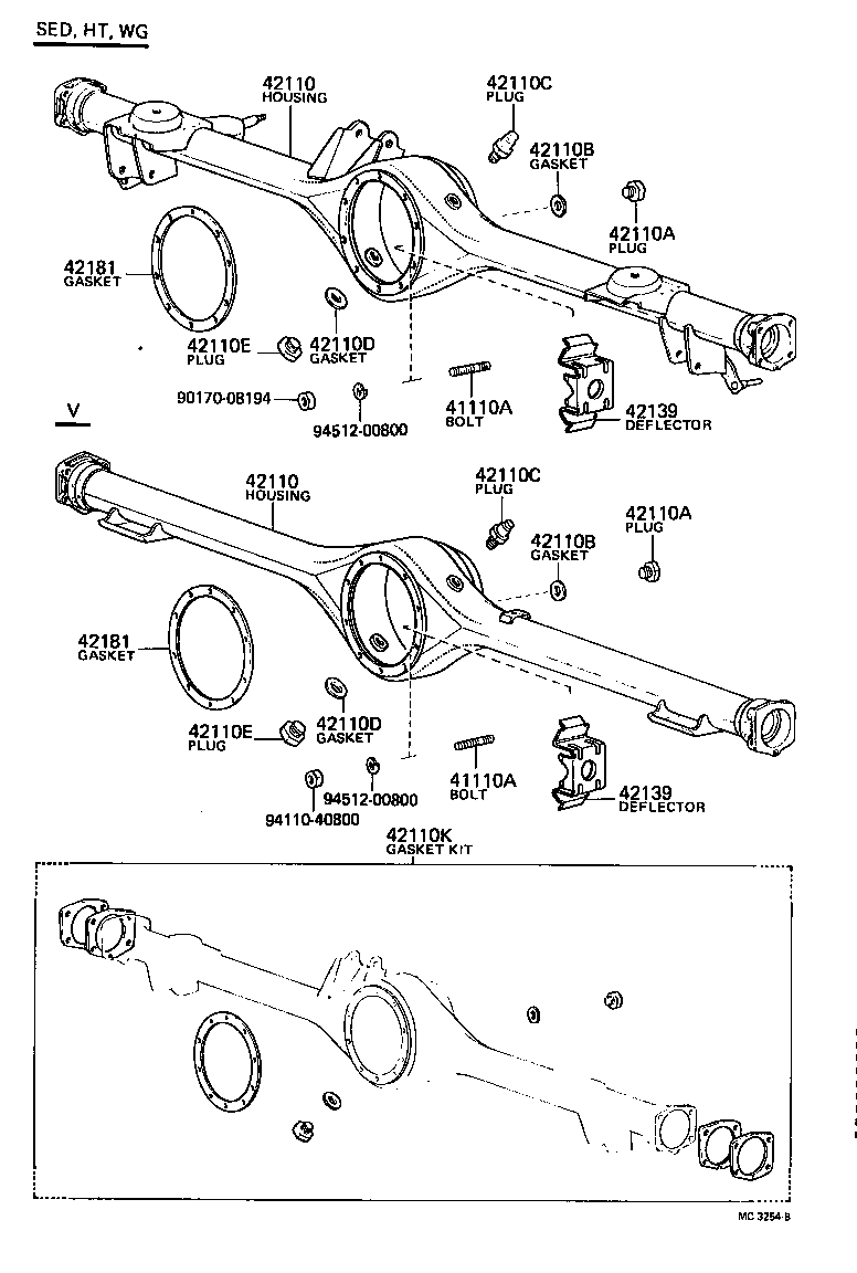 41201-29295 FINAL GEAR KIT, DIFFERENTIAL, REAR product image