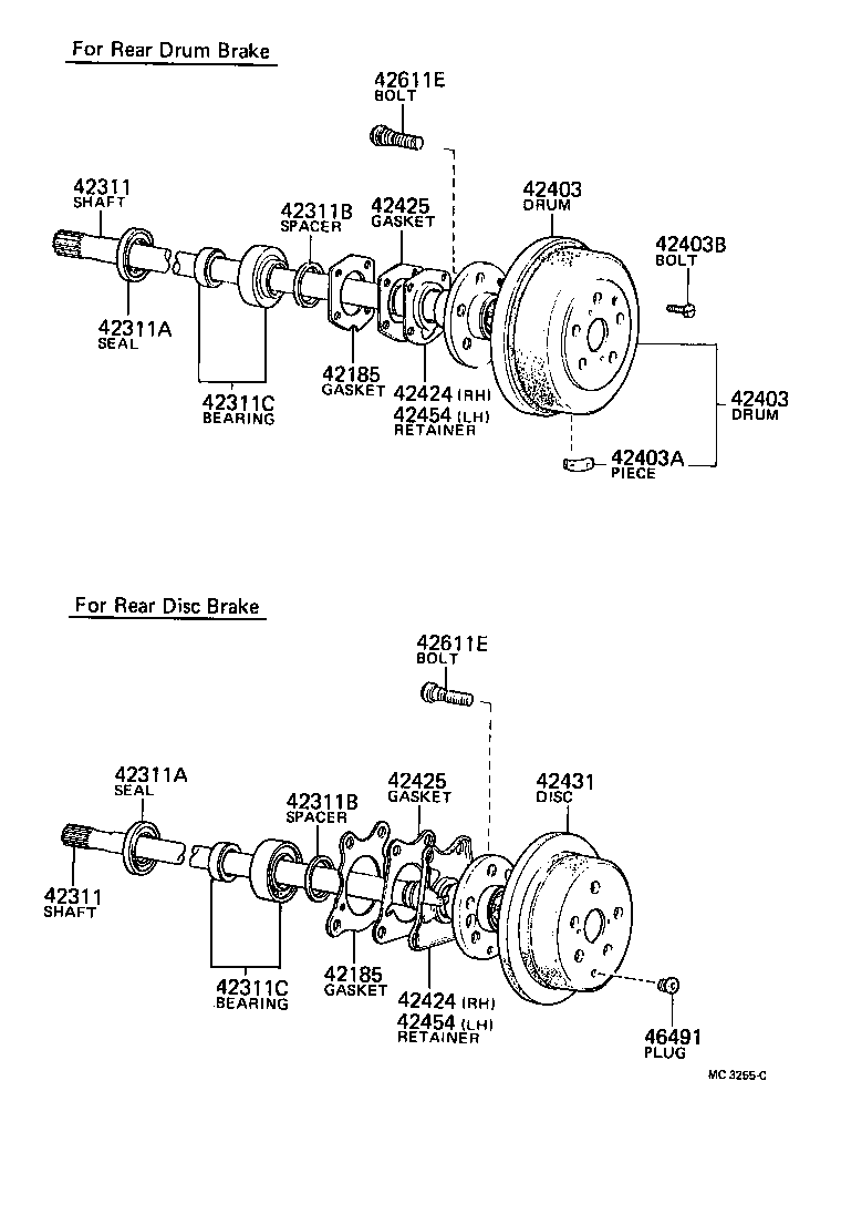 42185-30090 GASKET, REAR AXLE HOUSING END product image