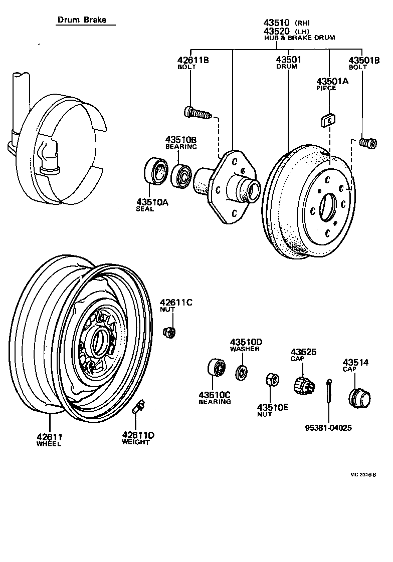 42611-12430 WHEEL, DISC product image