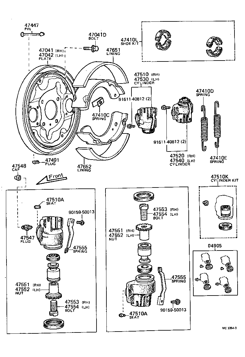 04494-12050 SHOE KIT, FRONT BRAKE product image