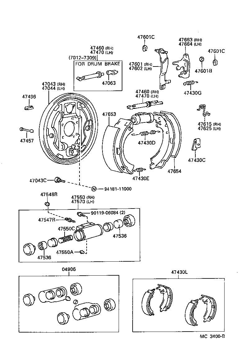 47061-14010 ADJUSTER ASSY, SHOE, RH(FOR REAR BRAKE) product image