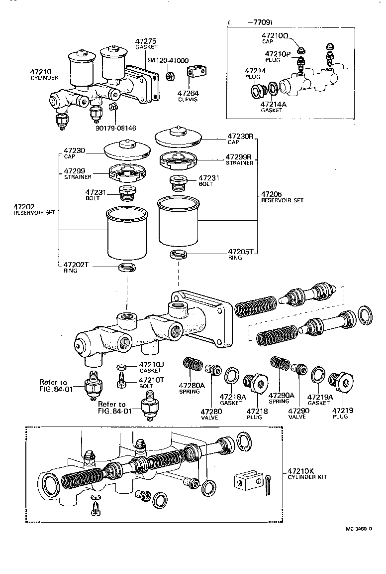 47547-40010 PLUG, BLEEDER(FOR BRAKE MASTER CYLINDER) product image