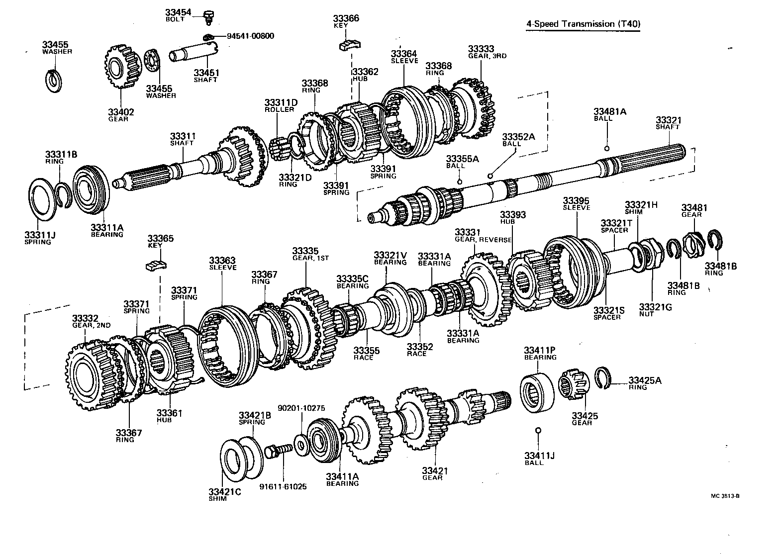 33034-14010 GEAR, 3RD product image