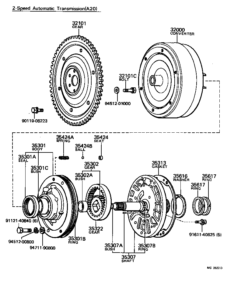35307-12011 SHAFT SUB-ASSY, STATOR product image