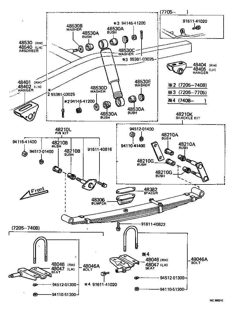 48203-35110 LEAF, REAR SPRING, NO.3 product image