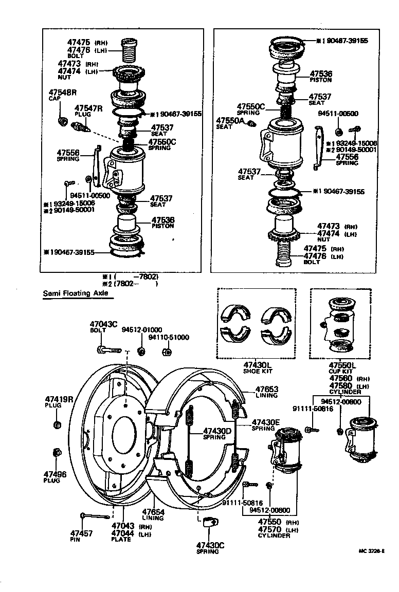 04476-60010 CUP KIT, REAR WHEEL CYLINDER product image