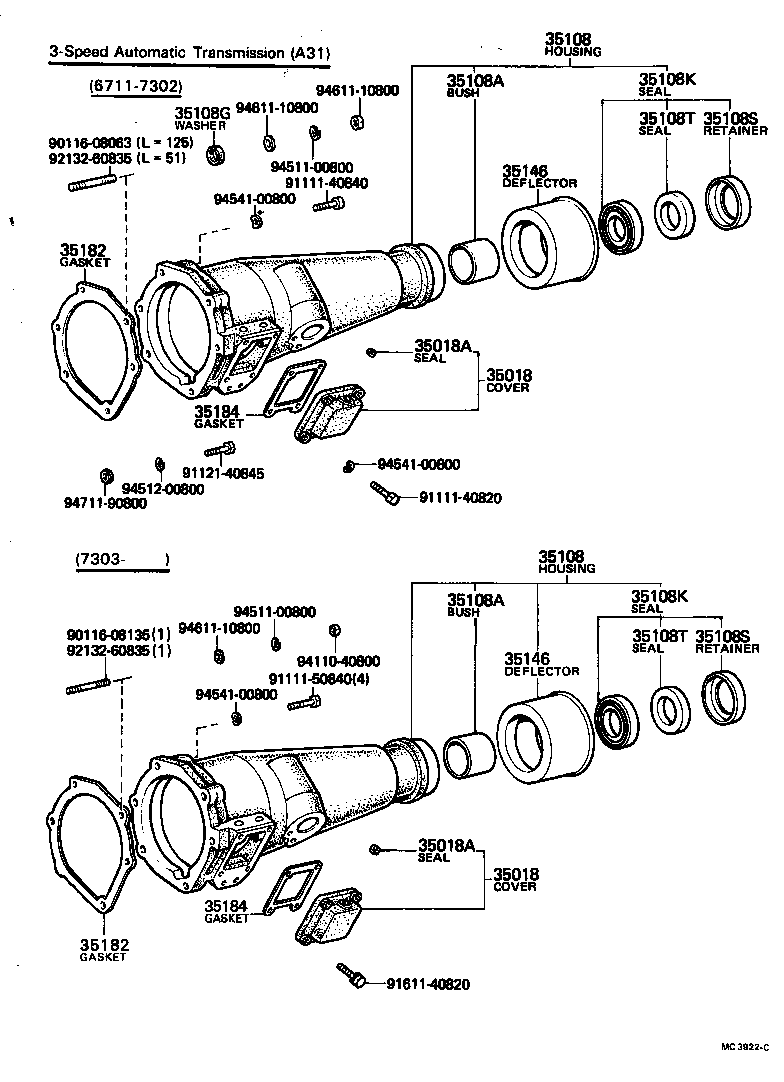 35108-22021 HOUSING SUB-ASSY, EXTENSION (ATM) product image