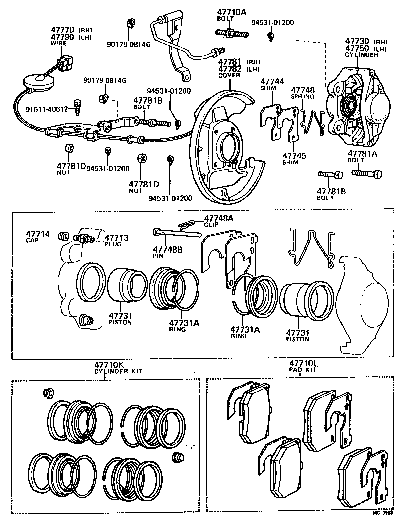 04465-22160 PAD KIT, DISC BRAKE, FRONT product image