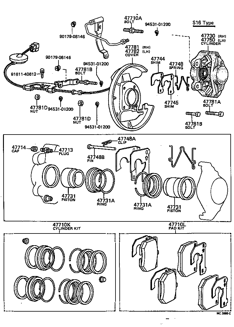 04465-22170 PAD KIT, DISC BRAKE, FRONT product image