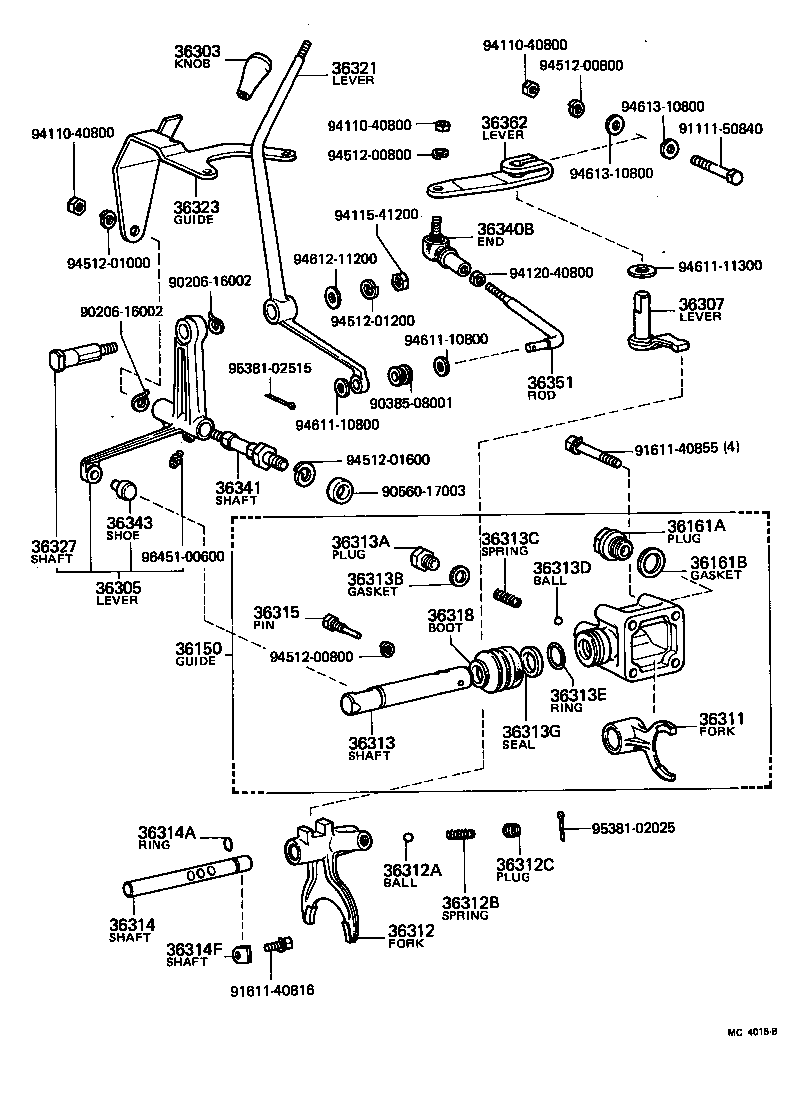 90340-12003 PLUG, STRAIGHT SCREW(FOR TRANSFER SHIFT FORK) product image