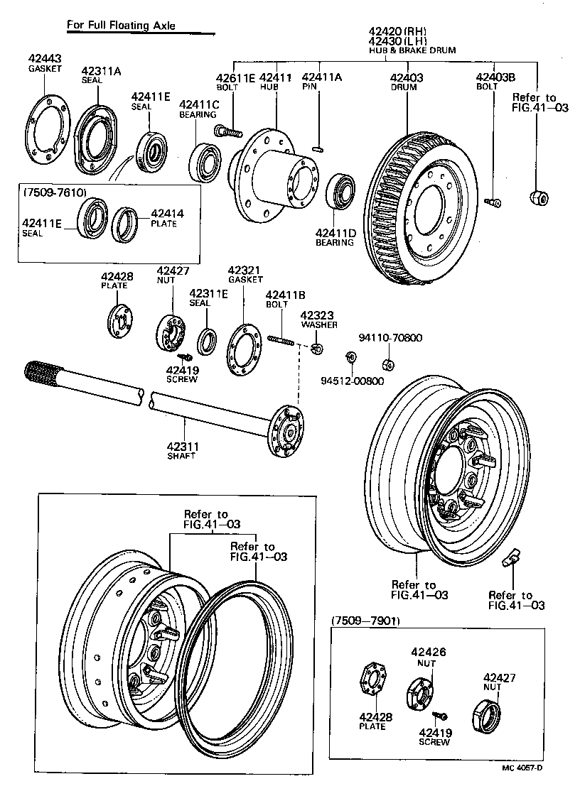 42311-60051 SHAFT, REAR AXLE product image
