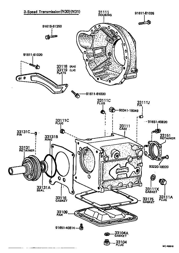 33132-20030 GASKET, MANUAL TRANSMISSION CASE product image