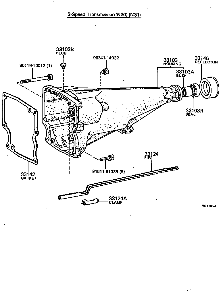 90311-38140 SEAL, OIL(FOR MANUAL TRANSMISSION EXTENSION HOUSING) product image