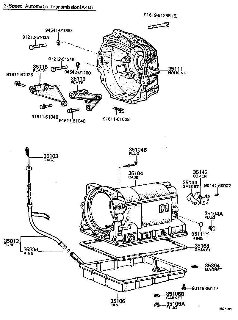 35104-30034 CASE SUB-ASSY, AUTOMATIC TRANSMISSION product image