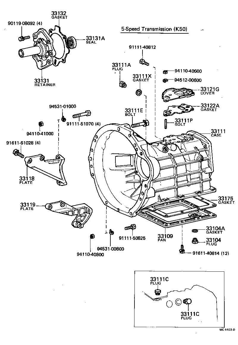 33119-12011 PLATE, STIFFENER, LH(MTM) product image