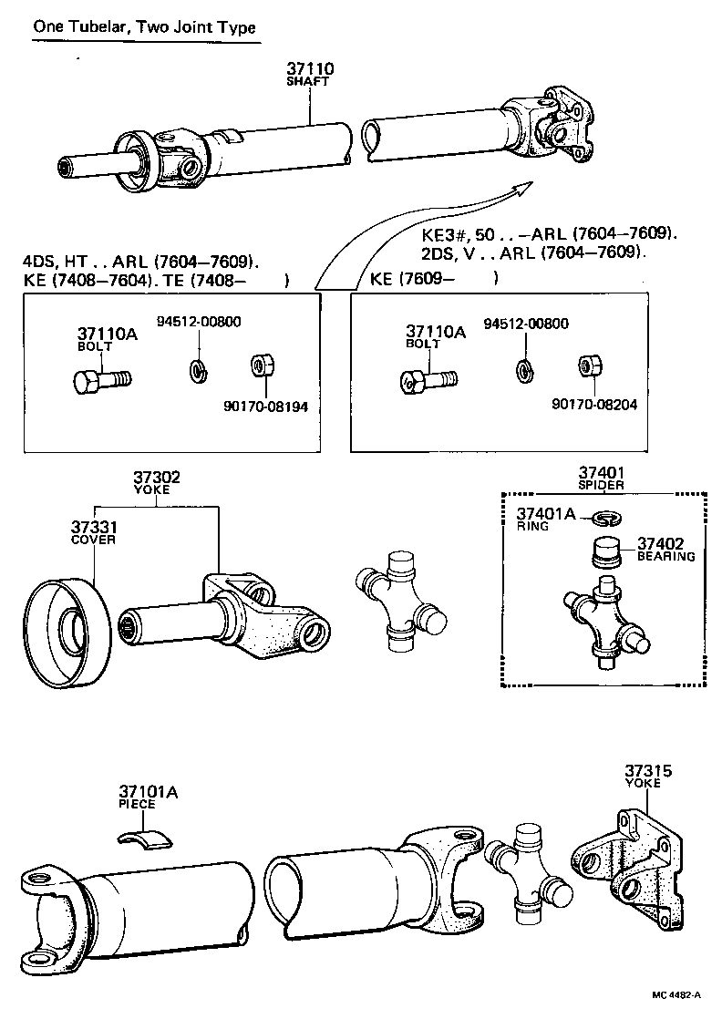 37315-20020 YOKE, UNIVERSAL JOINT FLANGE product image