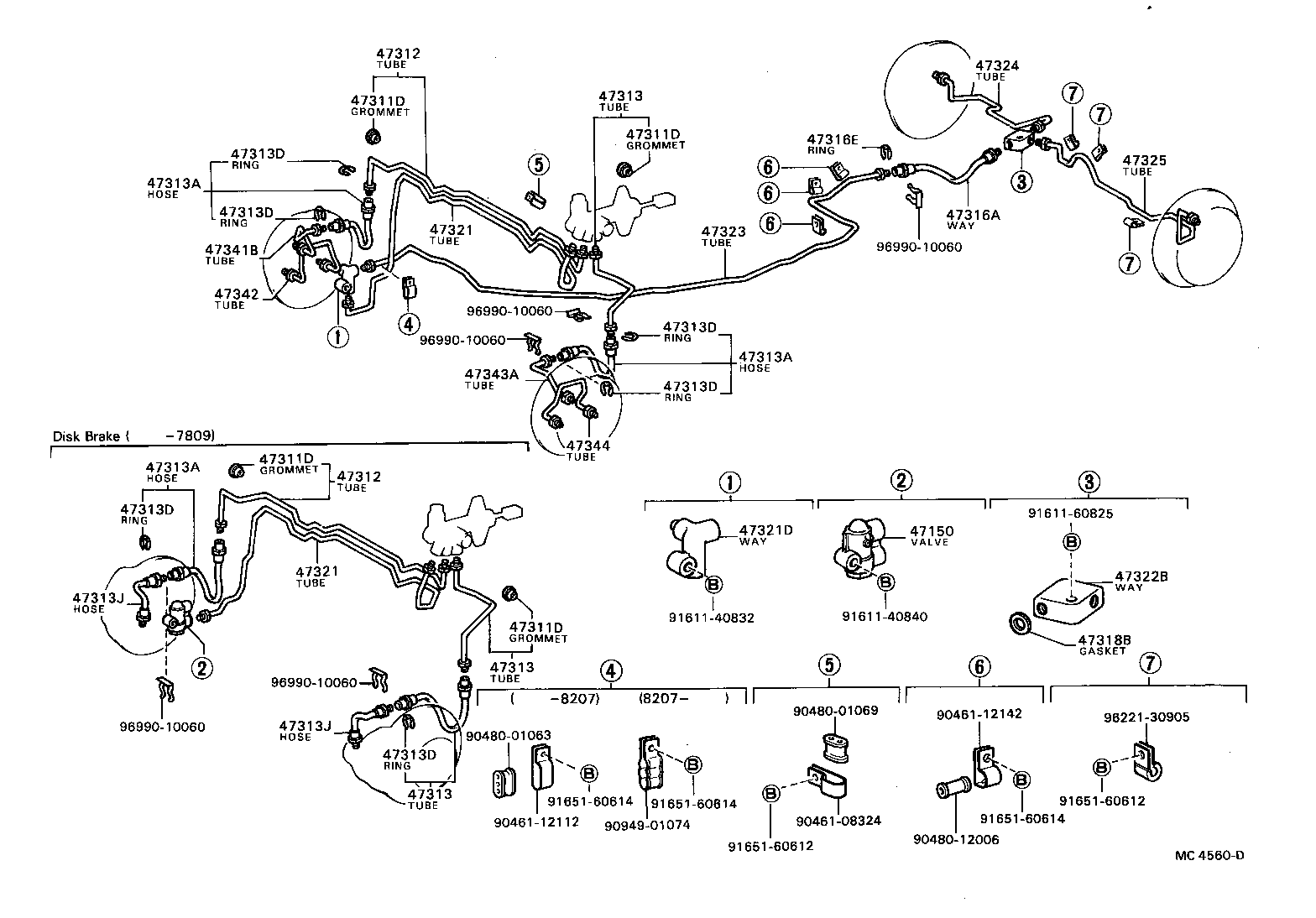 90430-10027 GASKET(FOR REAR RH BRAKE TUBE) product image