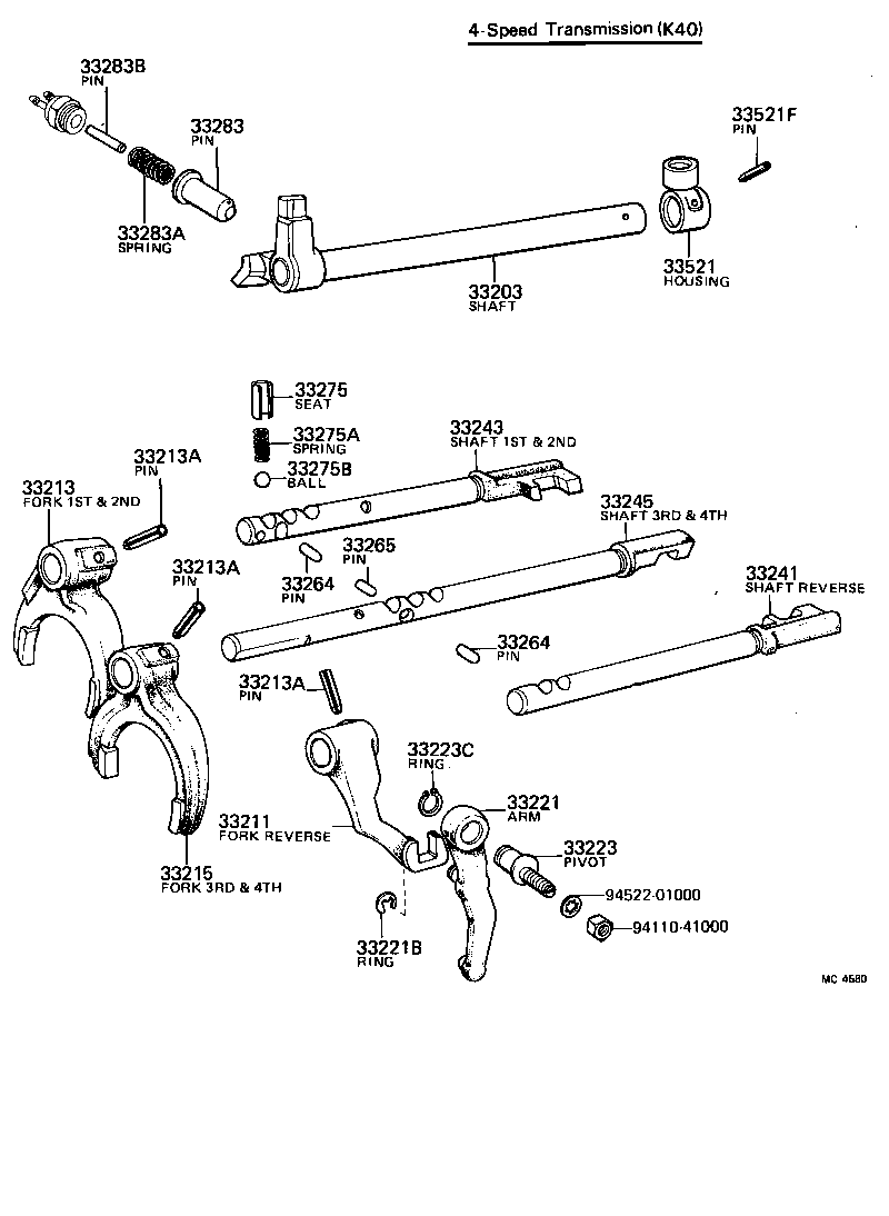 33213-14010 FORK, 3RD & 4TH SHIFT product image