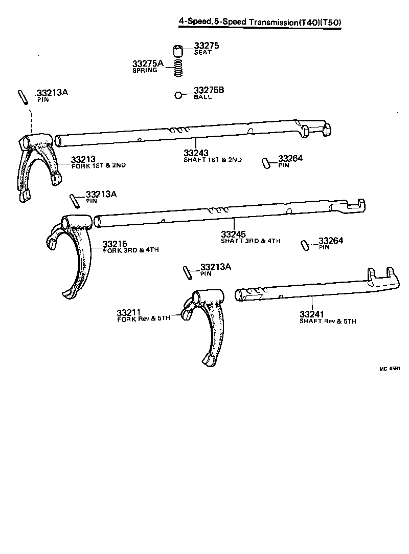 33213-14010 FORK, 3RD & 4TH SHIFT product image