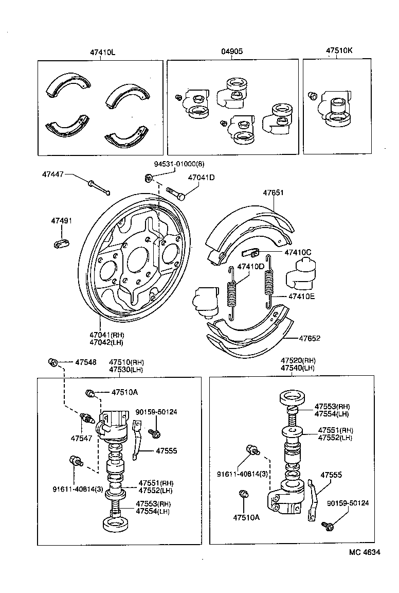 04494-14020 SHOE KIT, FRONT BRAKE product image