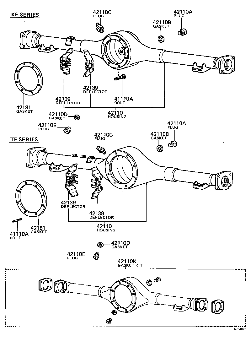 41301-22020 CASE SUB-ASSY, REAR DIFFERENTIAL product image