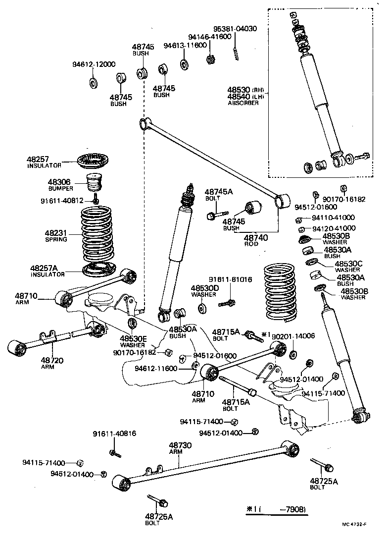 48258-22010 INSULATOR, REAR COIL SPRING, LOWER product image