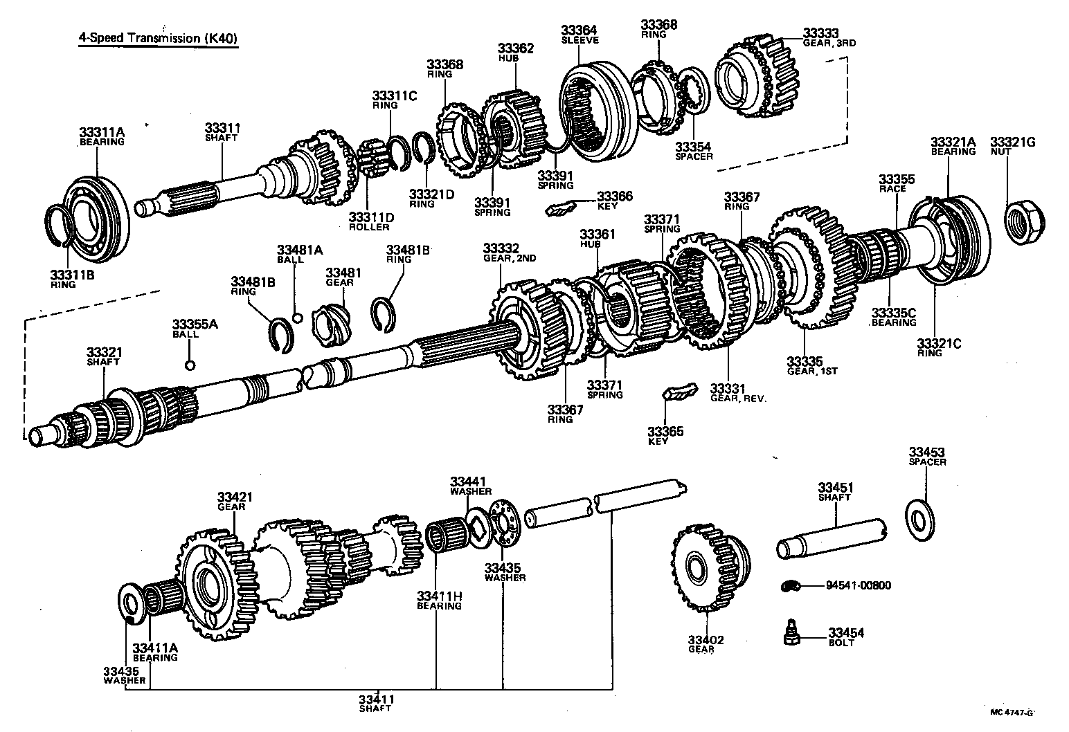 33481-22010 GEAR, SPEEDOMETER DRIVE (MTM) product image