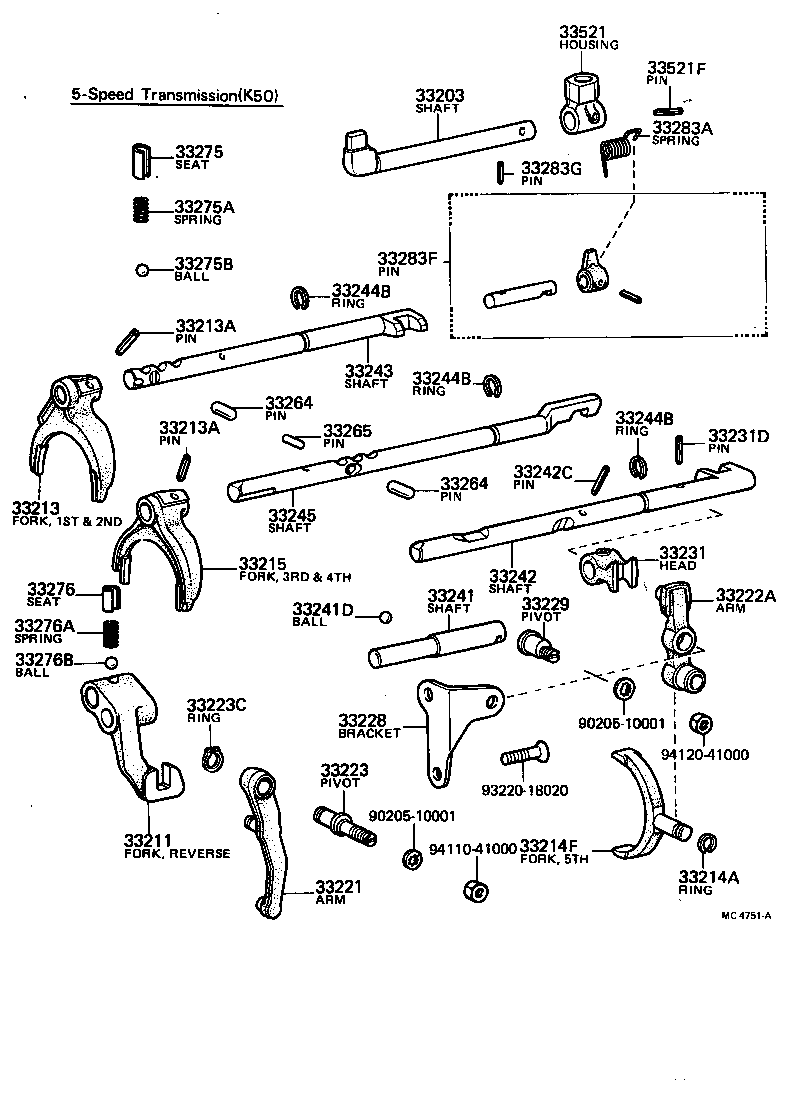 33213-14010 FORK, 3RD & 4TH SHIFT product image