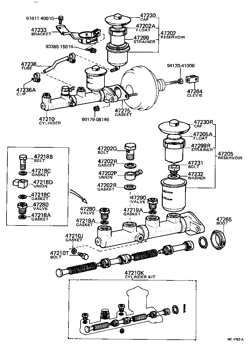 04471-12043 CYLINDER KIT, BRAKE MASTER product image