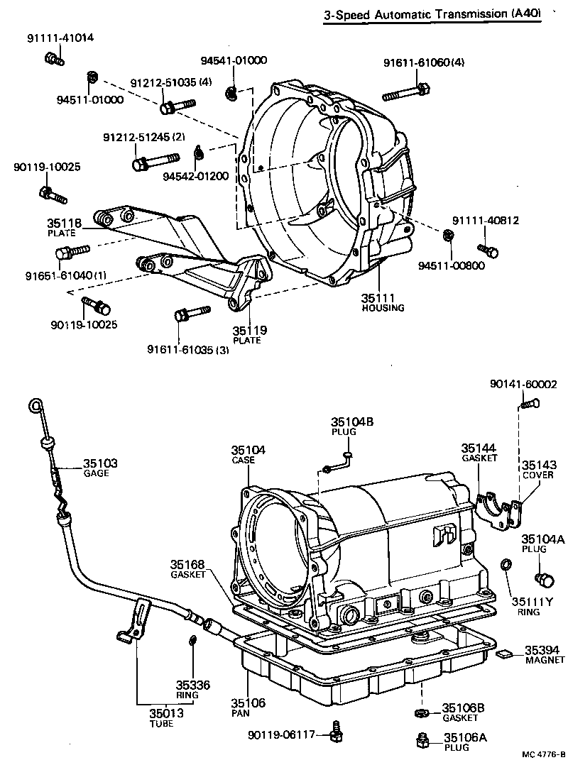 35103-22040 GAGE SUB-ASSY, TRANSMISSION OIL LEVEL product image