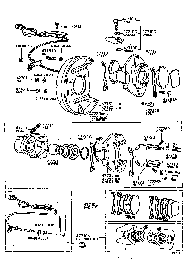 04465-22170 PAD KIT, DISC BRAKE, FRONT product image