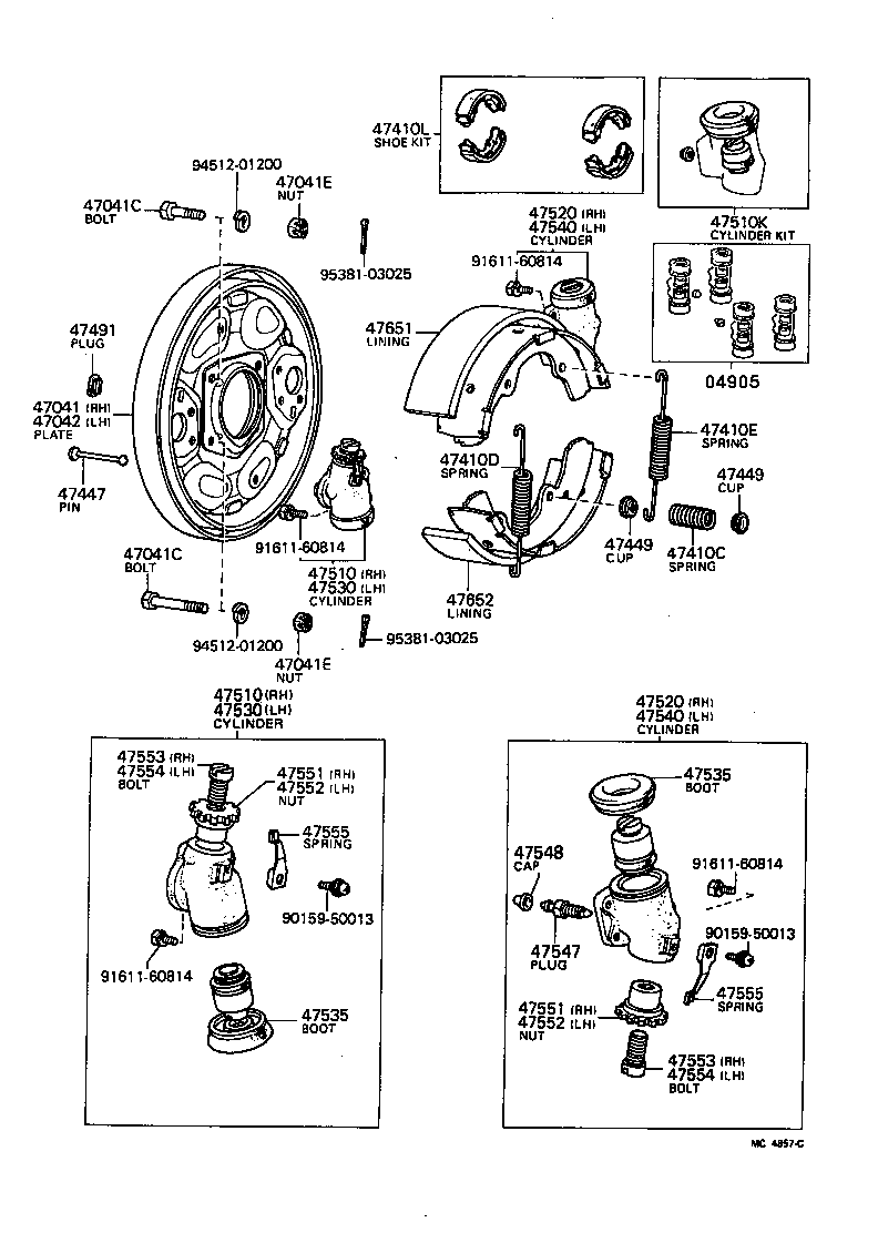 90102-12050 BOLT(FOR BACKING PLATE TO STEERING KNUCKLE ARM SETTING) product image