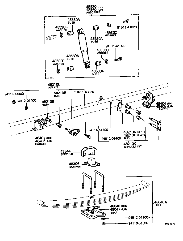 48157-26010 INSULATOR, FRONT COIL SPRING, UPPER product image