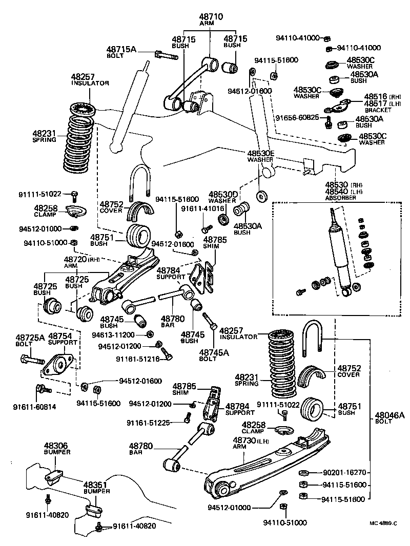 48231-40080 SPRING, COIL, REAR product image
