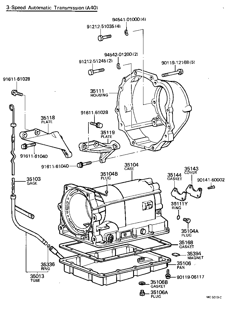 35103-22040 GAGE SUB-ASSY, TRANSMISSION OIL LEVEL product image