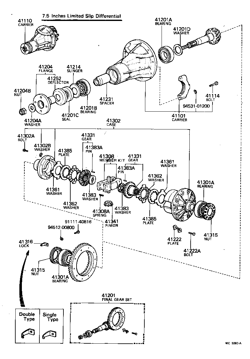 41341-14031 PINION, REAR DIFFERENTIAL product image