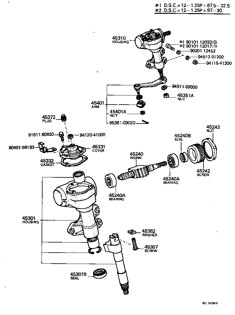 45280-22181 BRACKET, STEERING COLUMN, UPPER product image
