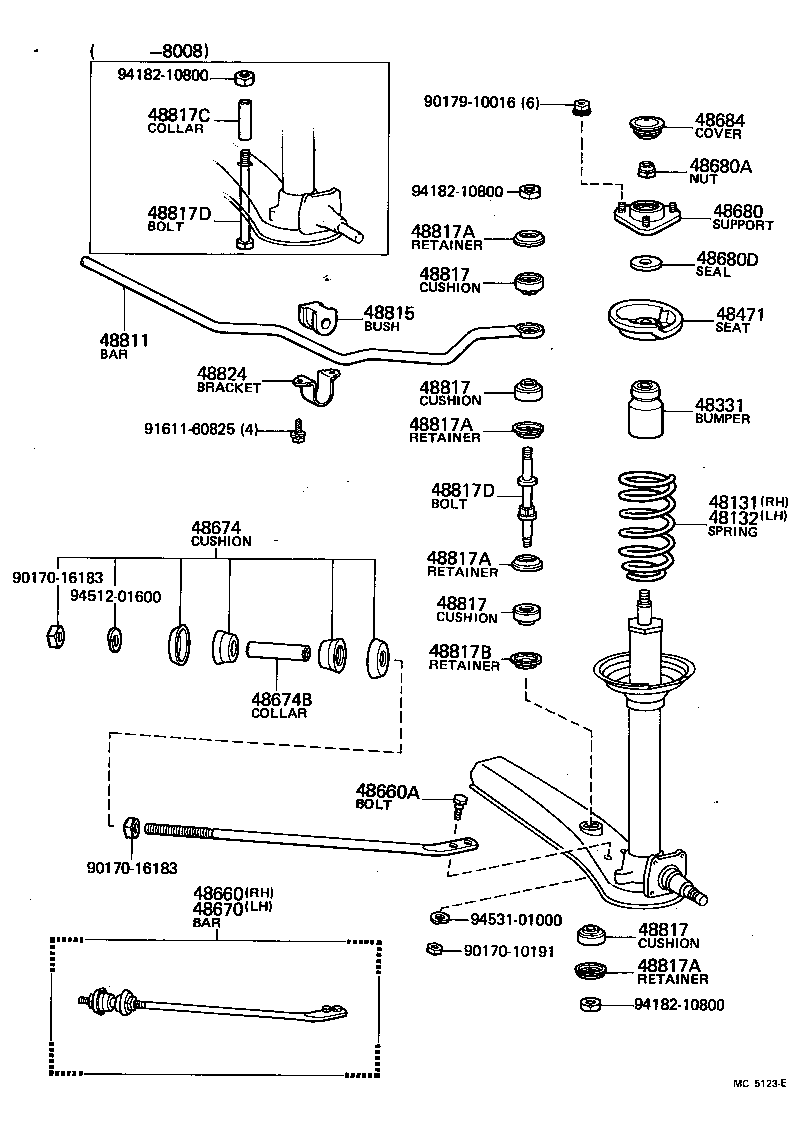 48131-14610 SPRING, FRONT COIL, RH product image