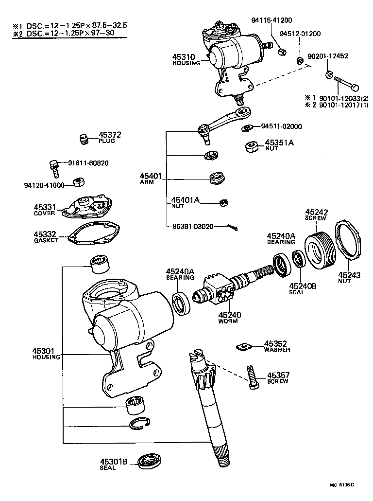 45280-22181 BRACKET, STEERING COLUMN, UPPER product image