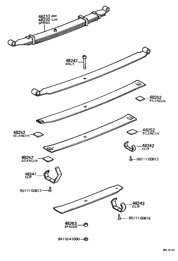 48258-14030 INSULATOR, REAR COIL SPRING, LOWER product image