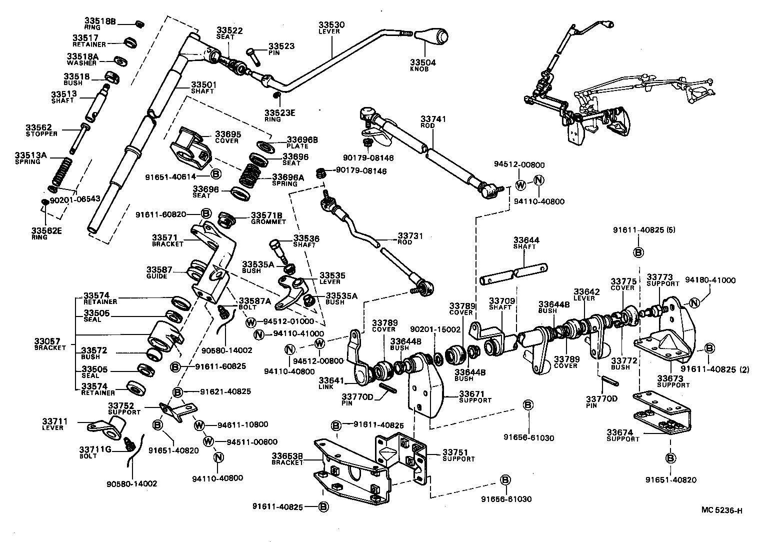 33750-36010 END, CONNECTING ROD, NO.2 (FOR COLUMN SHIFT) product image