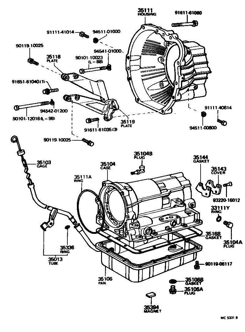 35104-22030 CASE SUB-ASSY, AUTOMATIC TRANSMISSION product image