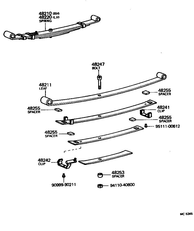 48231-22150 SPRING, COIL, REAR product image