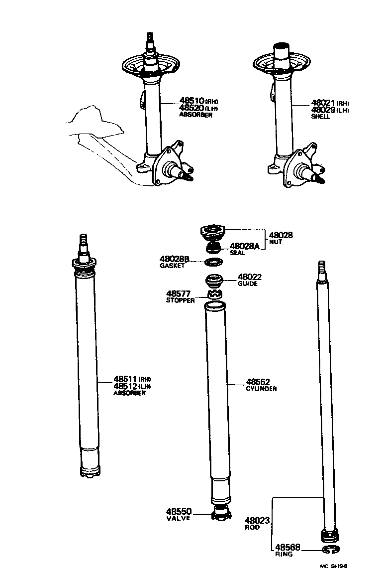 48131-22500 SPRING, FRONT COIL, RH product image